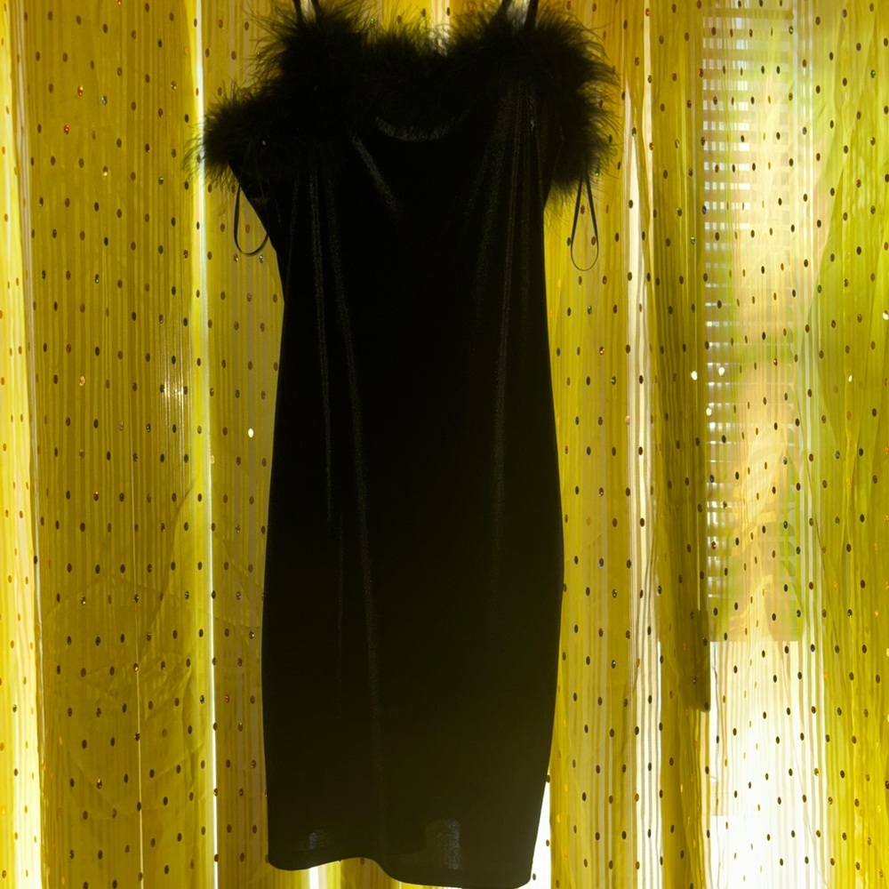 Black mini dress